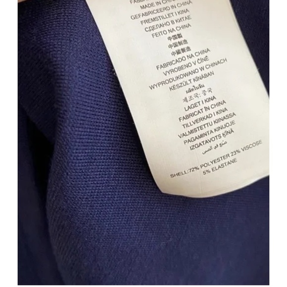 Micheal Kors Women's Navy Blue Studded Front Formal Dress Size Small NWT - Picture 10 of 13